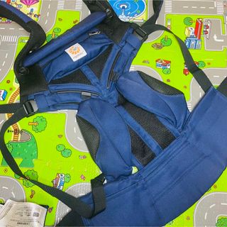 美品 エルゴベビー オムニ360クールエア コバルト ウエストベルト
