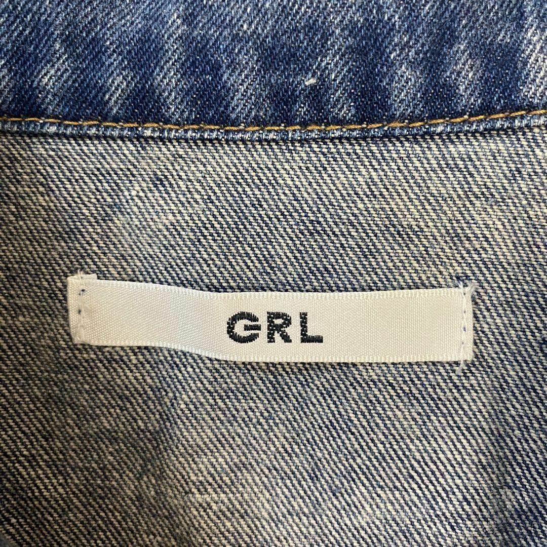 GRL(グレイル)のGRL デニムジャケット　Gジャン メンズ　レディース　[ Free ] レディースのジャケット/アウター(Gジャン/デニムジャケット)の商品写真