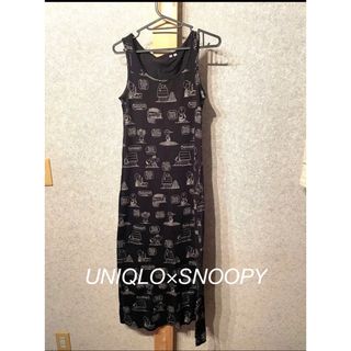 ユニクロ(UNIQLO)のSNOOPY ユニクロロングワンピース(ロングワンピース/マキシワンピース)