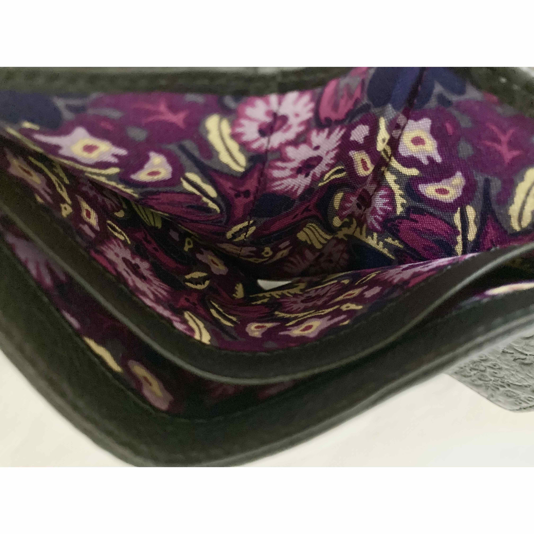 新品】 アナスイ ANNA SUI がま口 折り財布 ヴィンテージローズ 黒 - 財布