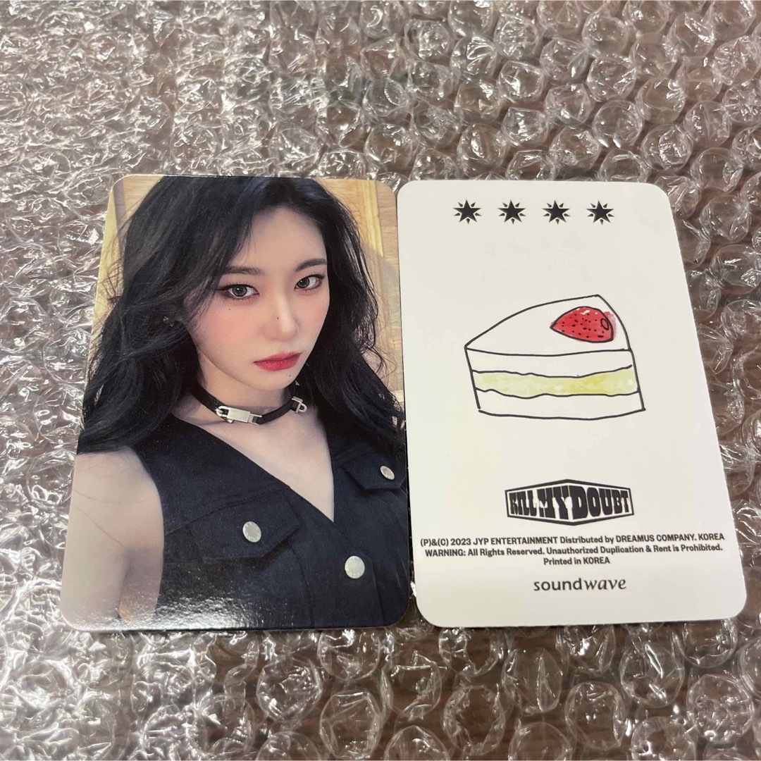 ITZY チェリョン soundwave 対面ペンサ 特典トレカ 1枚の通販 by rin ...