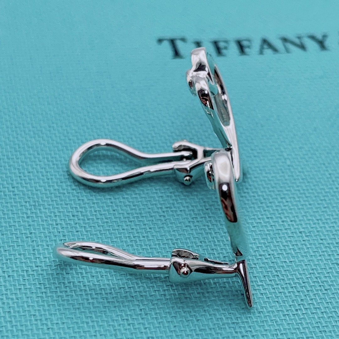 【極美品】Tiffany & Co. イヤリング　ラビングハート　シルバー 3