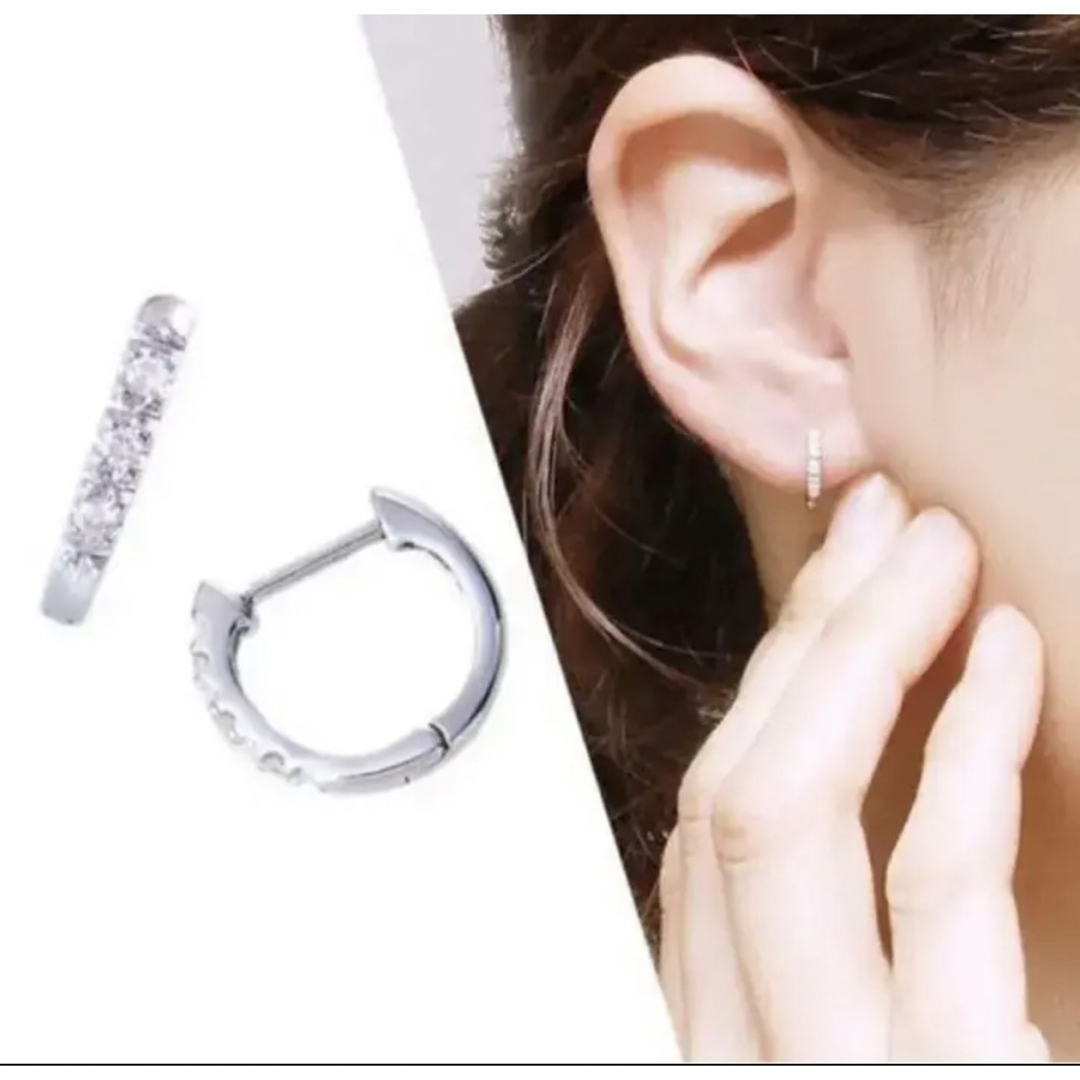 JEWELRY TSUTSUMI - ジュエリーツツミ ダイアモンド フープピアス K10