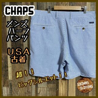【CHAPS】チャップス ワイド バギー カーゴ ハーフパンツ ショーツ W38