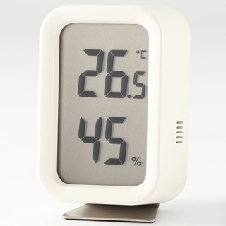 新品★無印良品★ デジタル温湿度計 ホワイト　白　湿度計　温度計　未開封★∮(置時計)