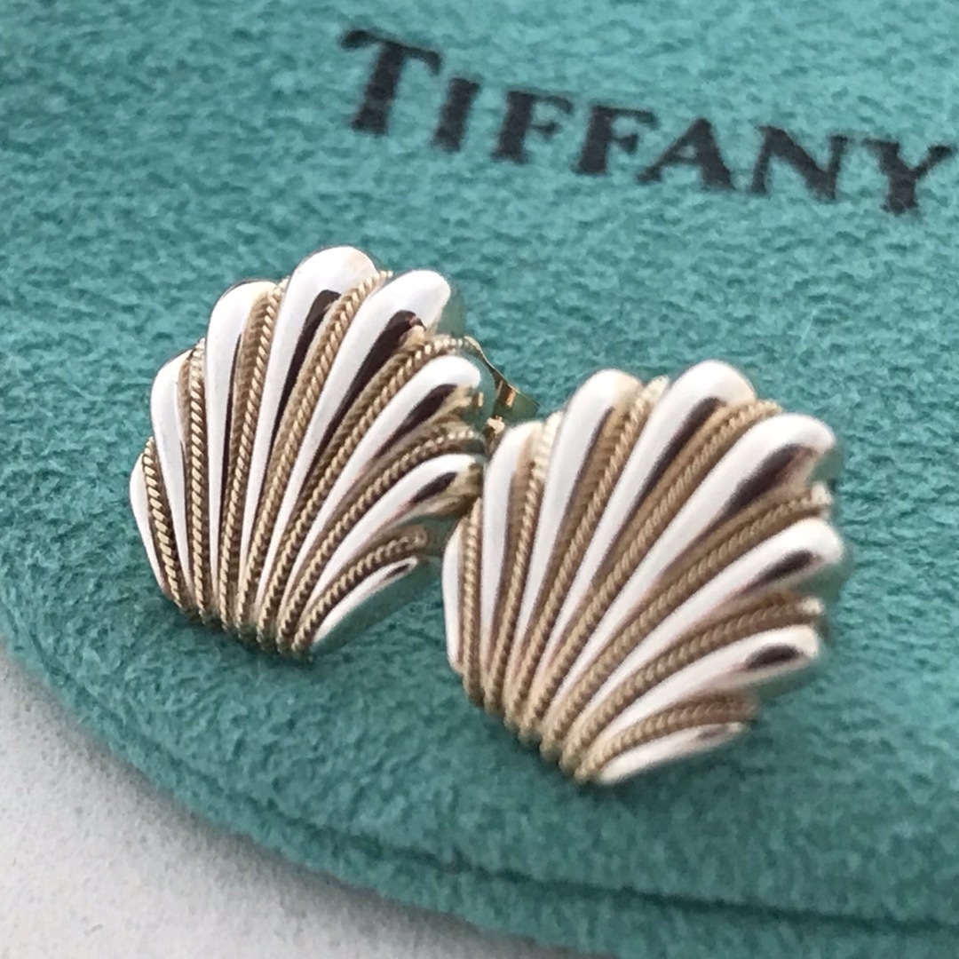 アクセサリーTiffany ヴィンテージ コンビシェル　ピアス希少美品