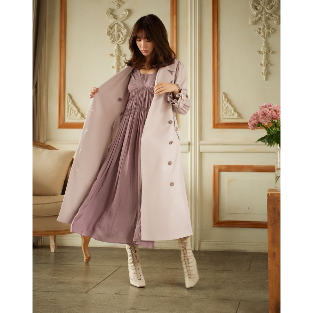 Herliptoハーリップトゥ☆BELTED Dress Trench Coat-