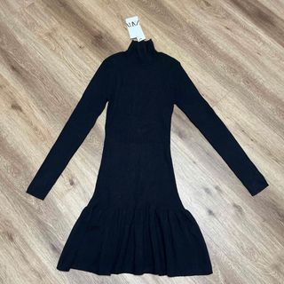 ザラ(ZARA)のZARAニットミニワンピースXL(ミニワンピース)