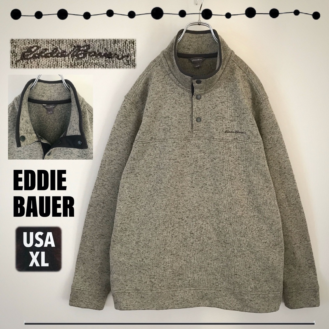 Eddie Bauer - エディーバウアー☆ハーフスナップ ニットフリース