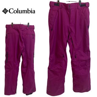 美品 US Columbia 紫 スキー スノーボード パンツ ウェア S