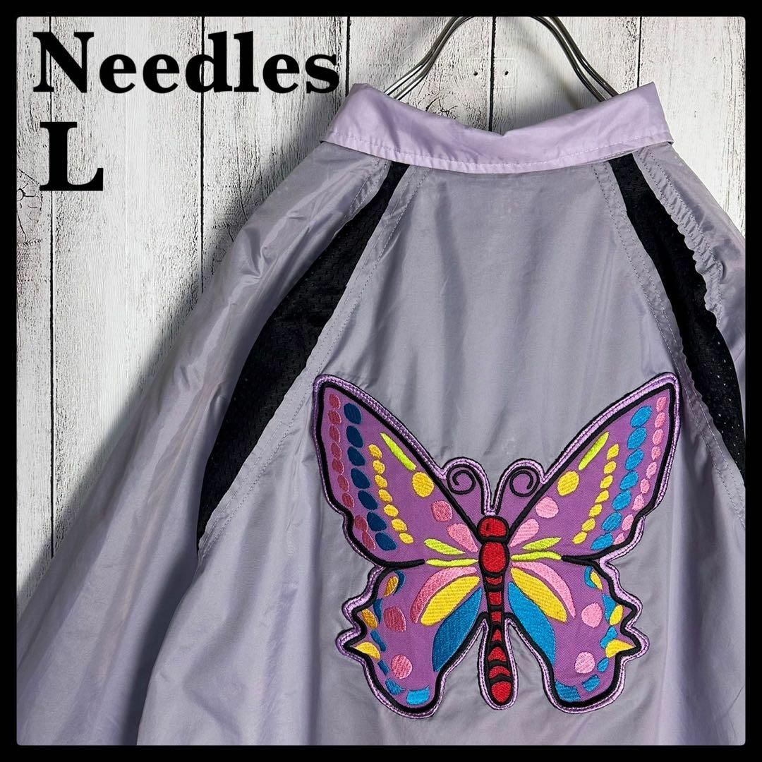 needles ニードルス ジャケット 刺繍ロゴ ワンポイントロゴ パピヨン