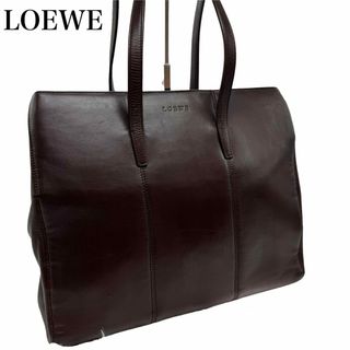 美品✨LOEWE ロエベ ロゴ型押 トートバッグ ショルダーバッグ ナッパ