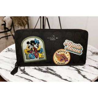 新品 coach ディズニーコラボ ポーチ 財布 ミニー コーチ Disney