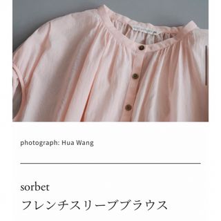 ミナペルホネン(mina perhonen)のミナペルホネン  sorbet  フレンチスリーブブラウス(シャツ/ブラウス(半袖/袖なし))