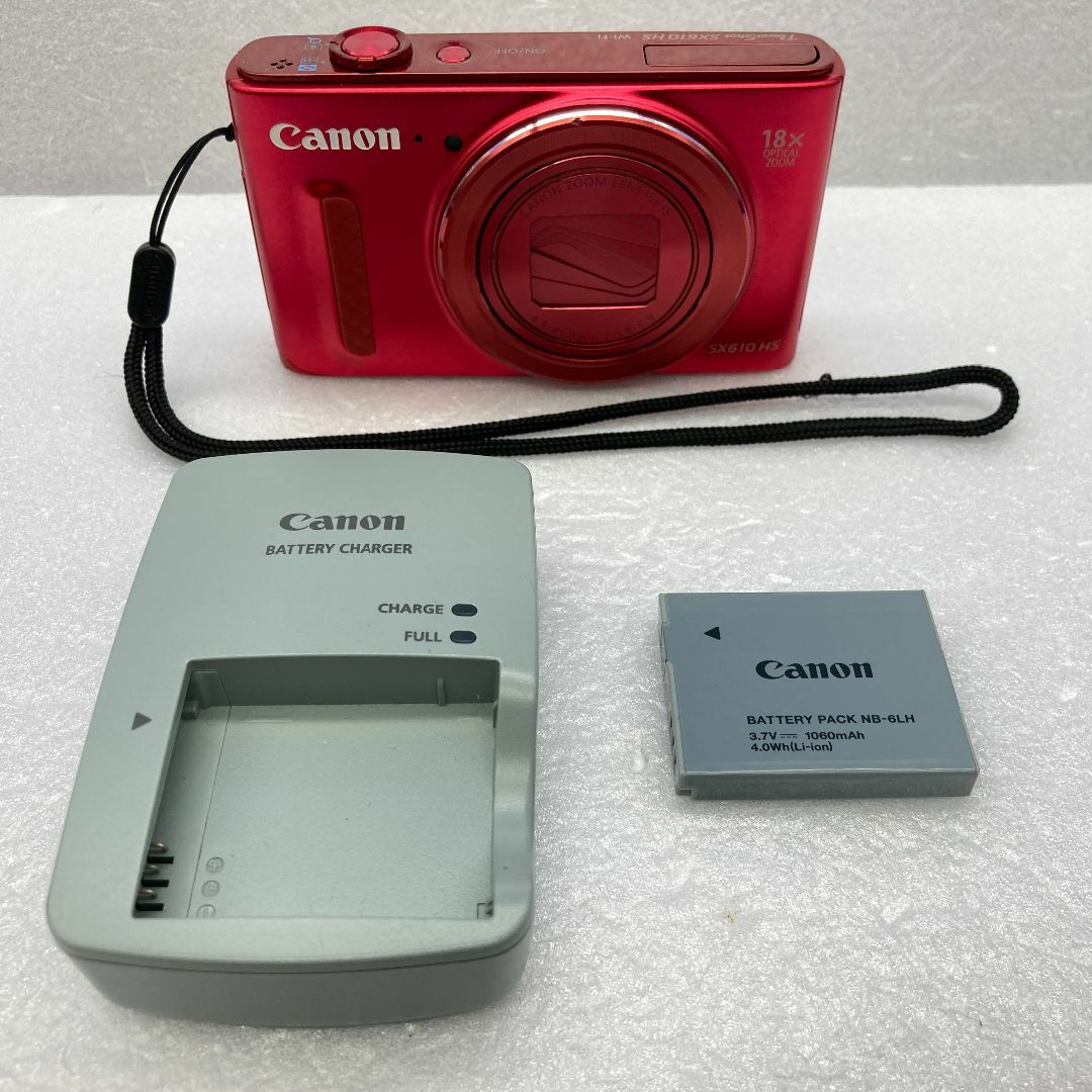 Canon(キヤノン)のCanon PowerShot SX610 HS　レッド　④ スマホ/家電/カメラのカメラ(コンパクトデジタルカメラ)の商品写真