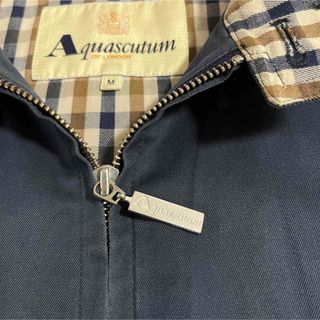 【90s】AQUASCUTUM スイングトップ ハリントンジャケット UK製 M