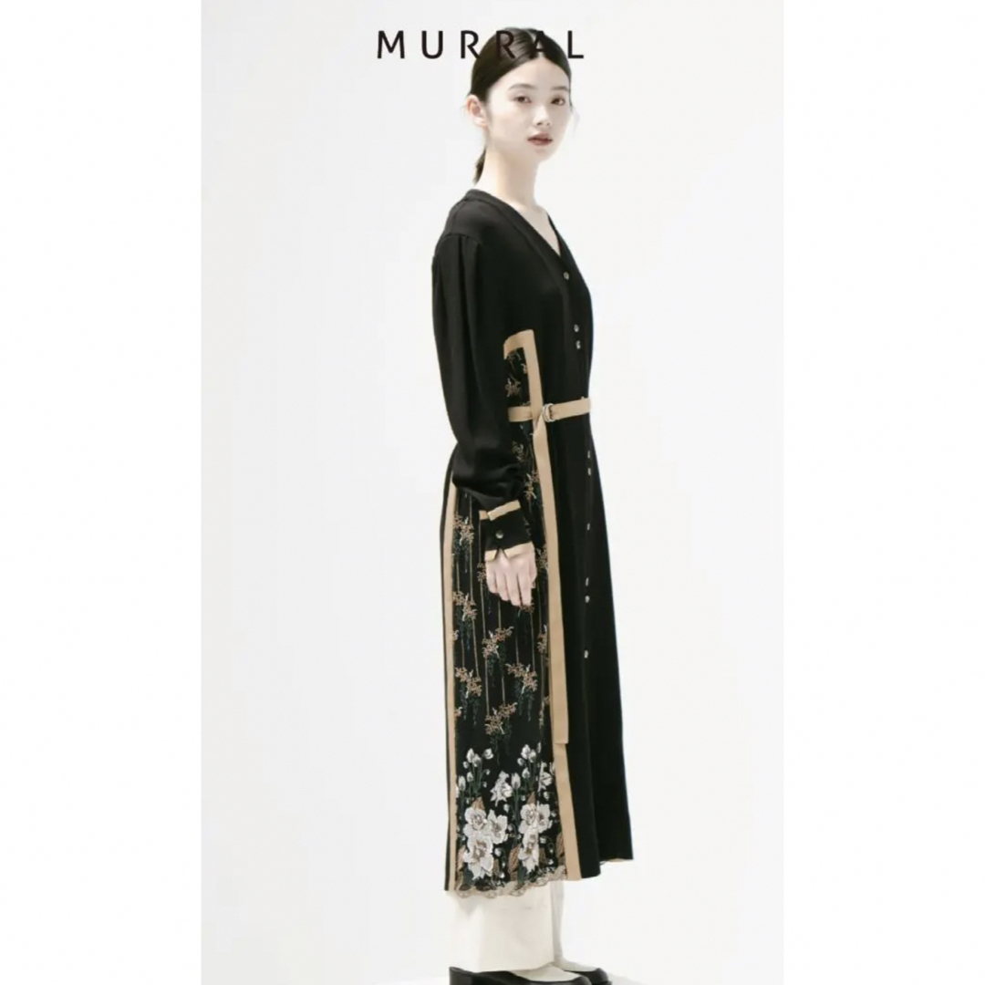 MURRAL - 新品 完売カラー MURRAL open long dress ブラックの通販 by