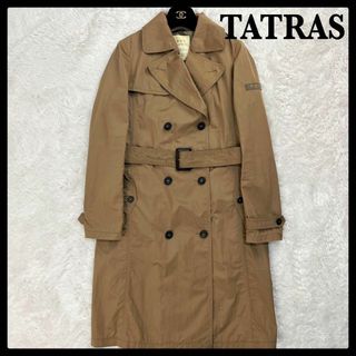 その他‡TATRAS/タトラス‡ナイロントレンチコート/ベルト付き/長袖/ロング丈 ブルー/青 レディース 55/80A秋春300132