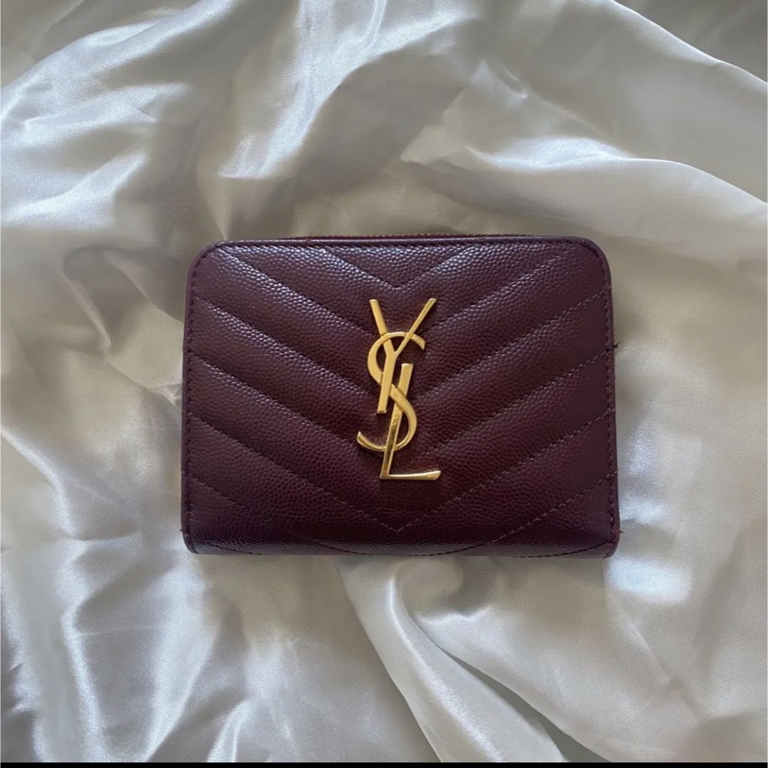 Yves Saint Laurent - サンローラン 2つ折り財布 キャビアスキン V