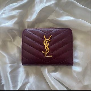 Yves Saint Laurent - サンローラン 2つ折り財布 キャビアスキン V ...