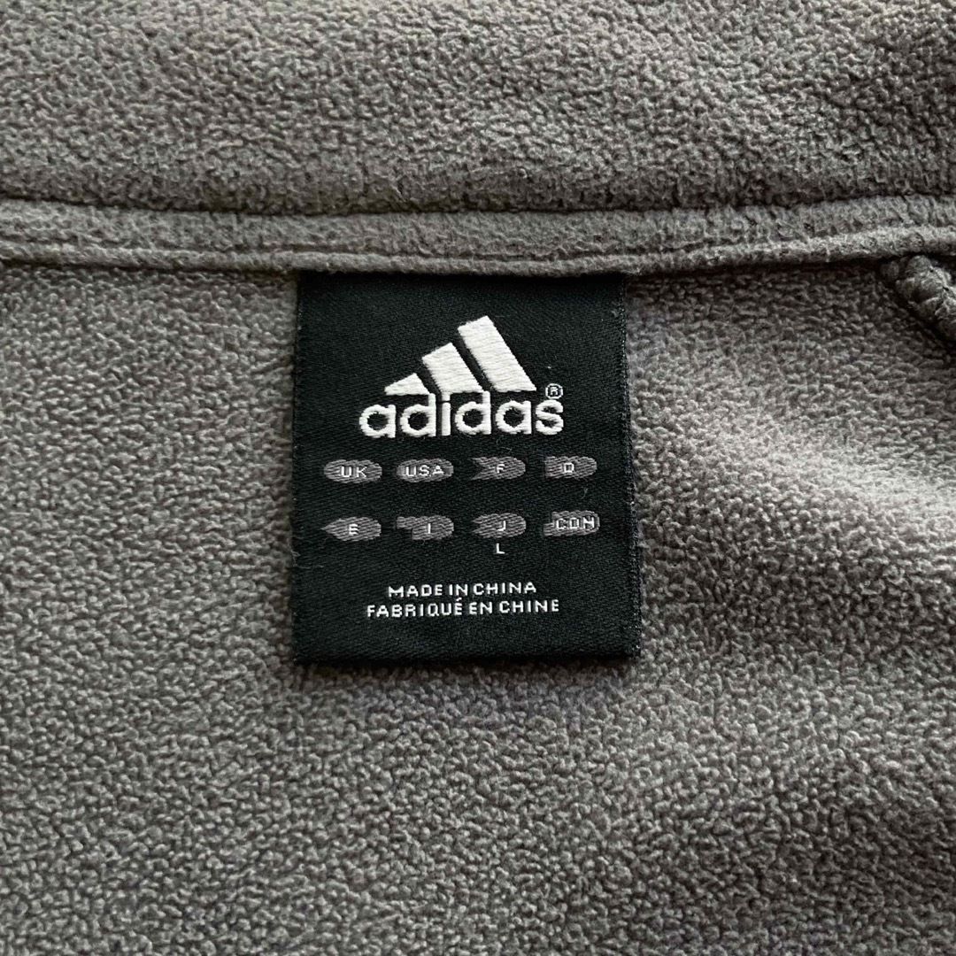adidas(アディダス)の00s アディダス ボアフリース フルジップ ジャケット パフォーマンス 刺繍 メンズのジャケット/アウター(ブルゾン)の商品写真