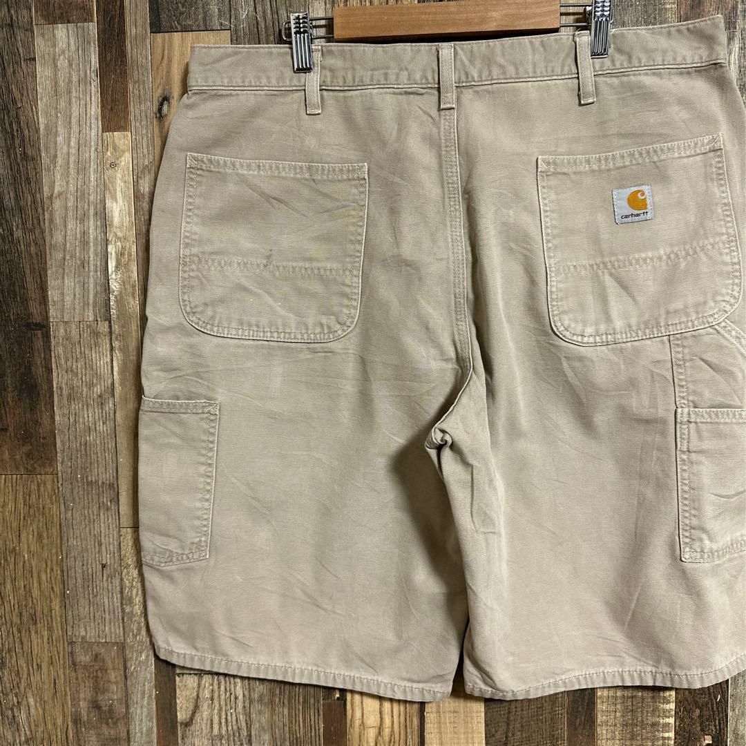 carhartt カーハート ハーフパンツ ワークパンツ ロゴ グレージュ