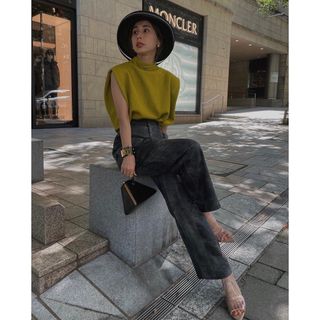 アメリヴィンテージ(Ameri VINTAGE)のAmeri★CRUSHED LEATHER RELAX PANTS(カジュアルパンツ)