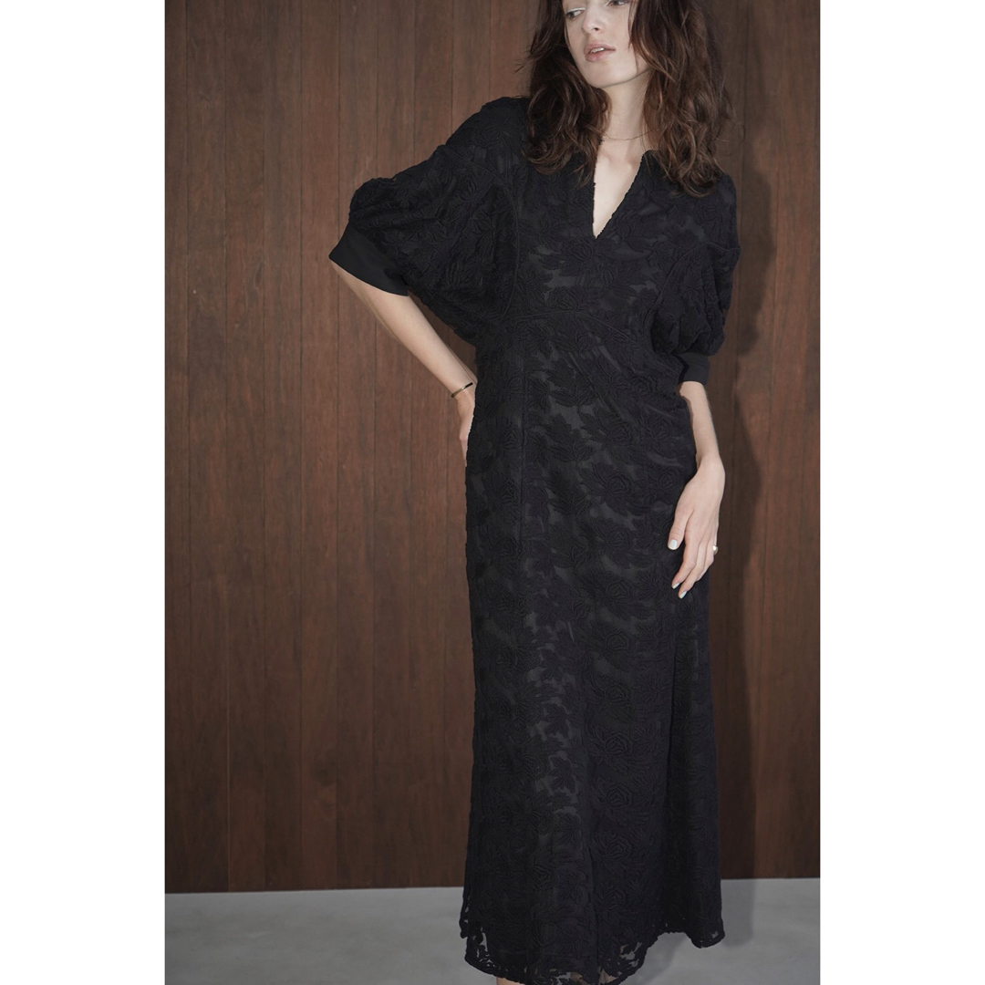 CLANE FLORAL EMBROIDERY LACE ONEPIECE