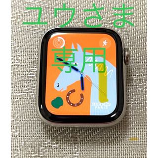 アップルウォッチ(Apple Watch)のユウさま専用　Apple Watch 6 HERMES シルバー44mm 97%(その他)