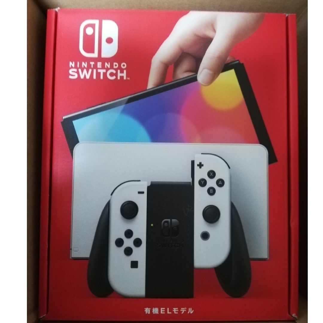 新品　Switch本体　有機EL ホワイト　保護フィルム付き