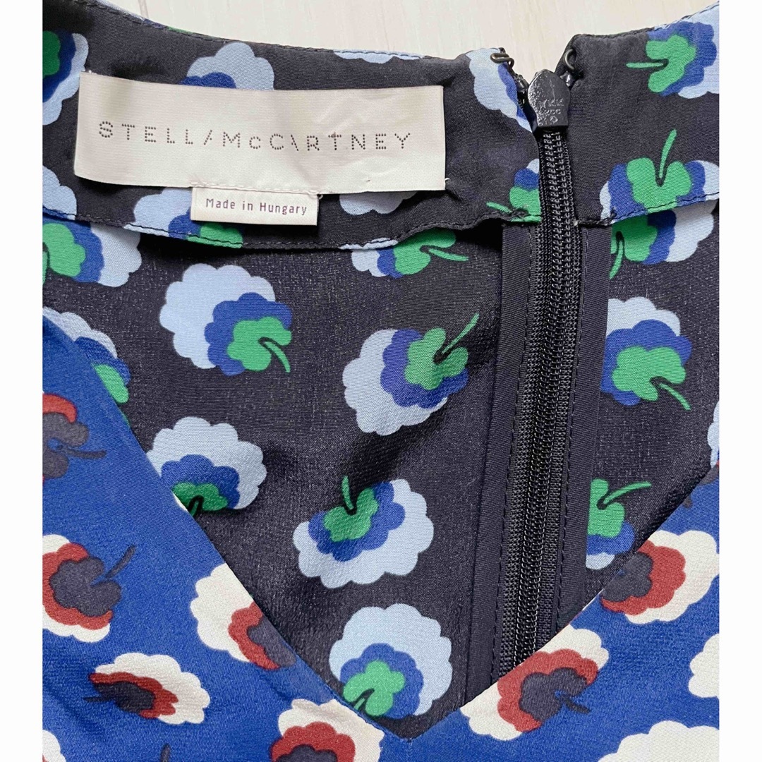 Stella McCartney(ステラマッカートニー)のSTELLA McCARTNEY花柄配色切替ワンピース♡ レディースのワンピース(ひざ丈ワンピース)の商品写真