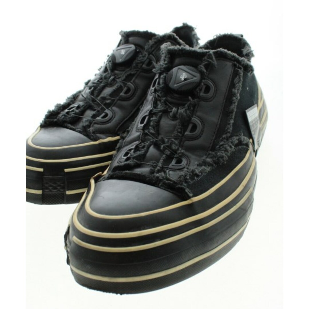 Yohji Yamamoto - YOHJI YAMAMOTO スニーカー 5(28cm位) 黒xクリーム