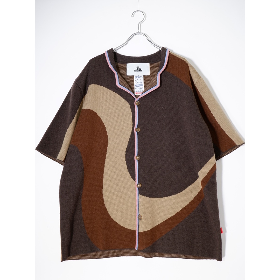 JUNGLESジャングルズ DSM取り扱いWAVY KNIT SHIRTヘビーニットシャツ カーディガン未使用品【M】【MKNA72646】