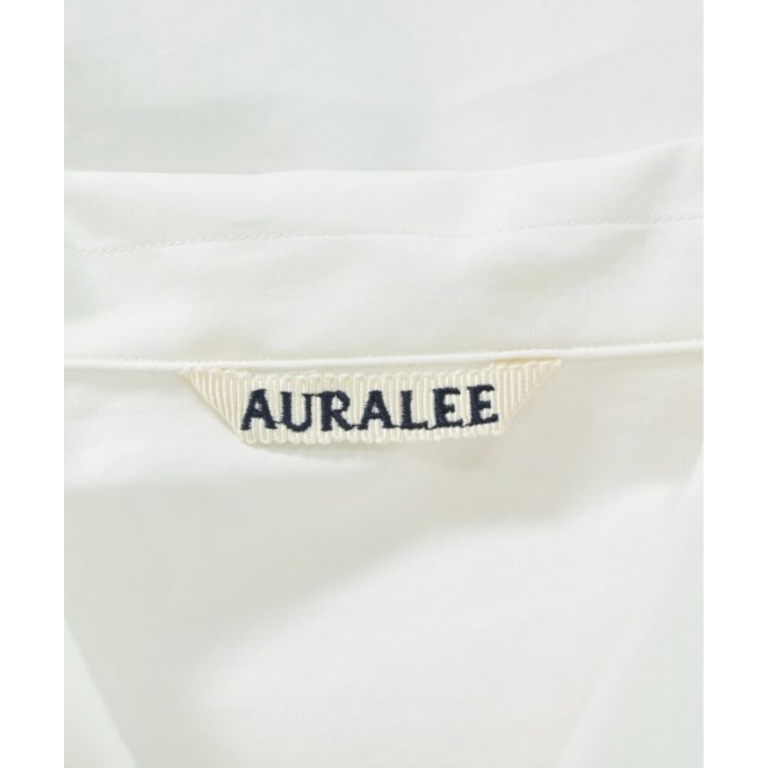 AURALEE(オーラリー)のAURALEE オーラリー カジュアルシャツ 5(L位) 白 【古着】【中古】 メンズのトップス(シャツ)の商品写真