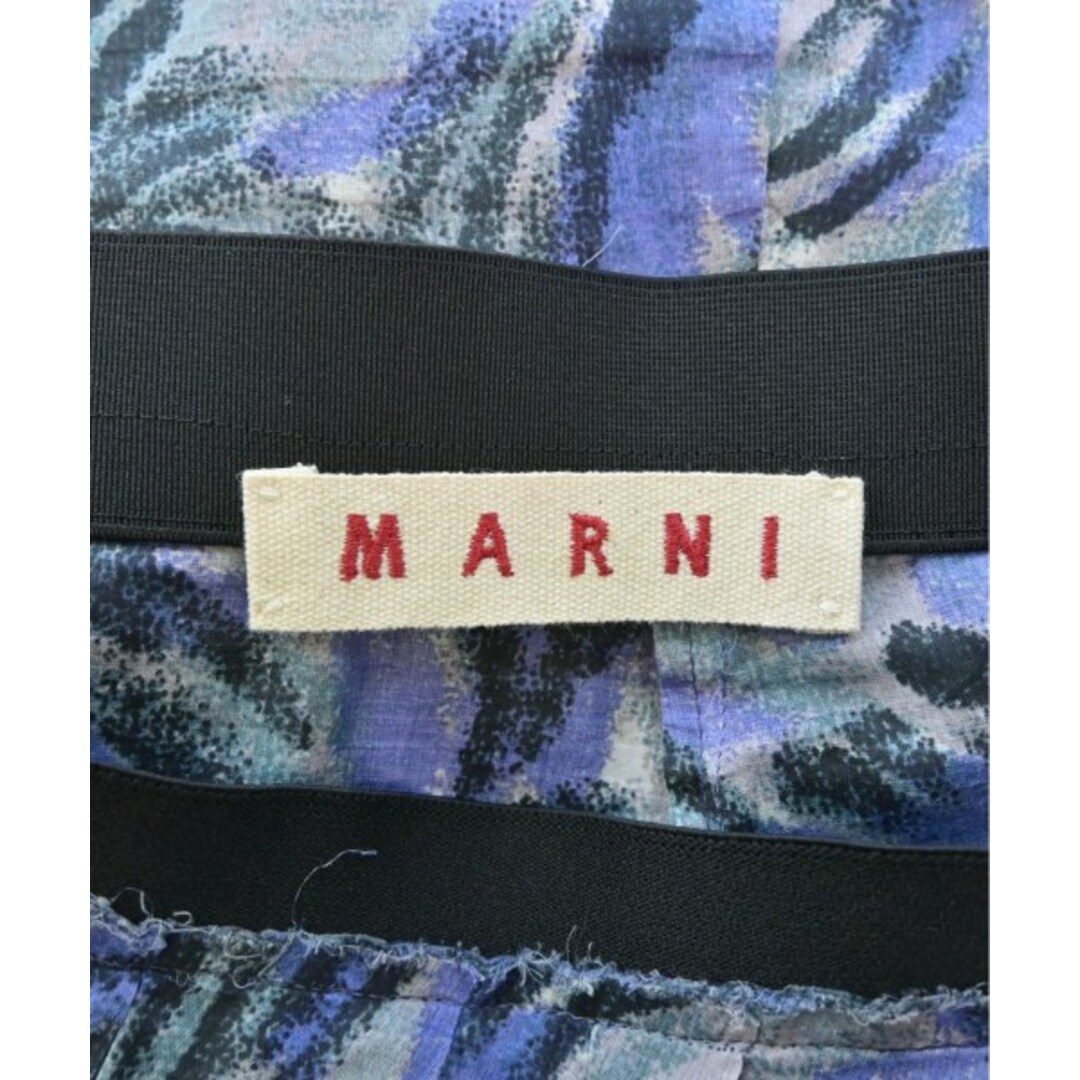 Marni(マルニ)のMARNI ロング・マキシ丈スカート 40(M位) 青xグレーx緑等(総柄) 【古着】【中古】 レディースのスカート(ロングスカート)の商品写真