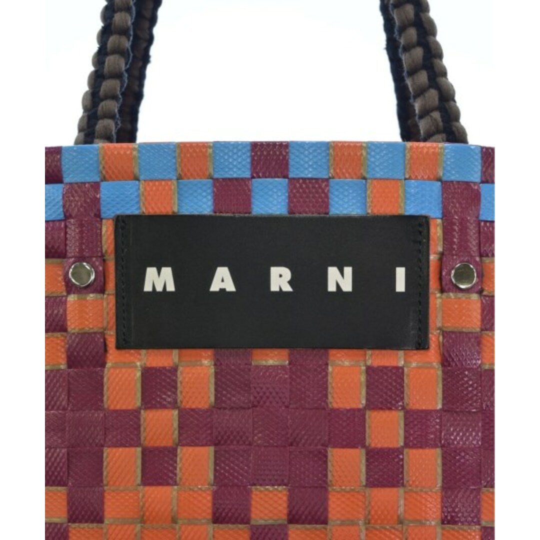 Marni(マルニ)のMARNI マルニ ハンドバッグ - オレンジxエンジx水色 【古着】【中古】 レディースのバッグ(ハンドバッグ)の商品写真