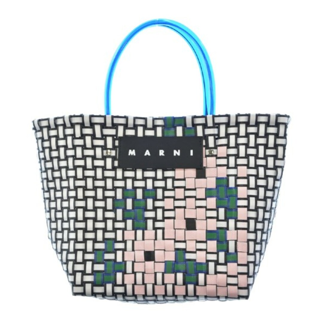 Marni(マルニ)のMARNI マルニ ハンドバッグ - 白x黒xピンク等 【古着】【中古】 レディースのバッグ(ハンドバッグ)の商品写真