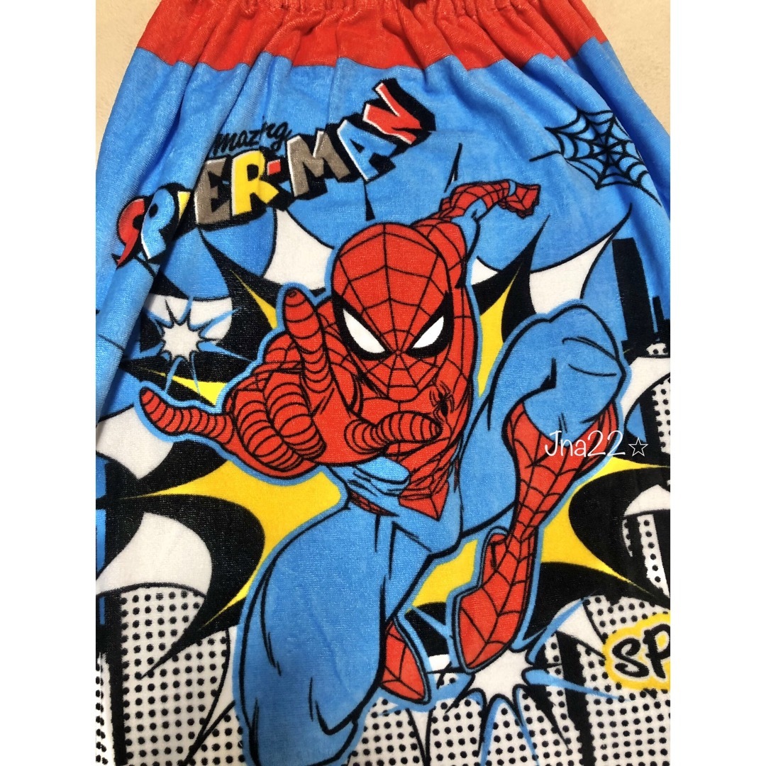 新品　マーベル　スパイダーマン　巻きタオル　ラップタオル　プールタオル　男の子