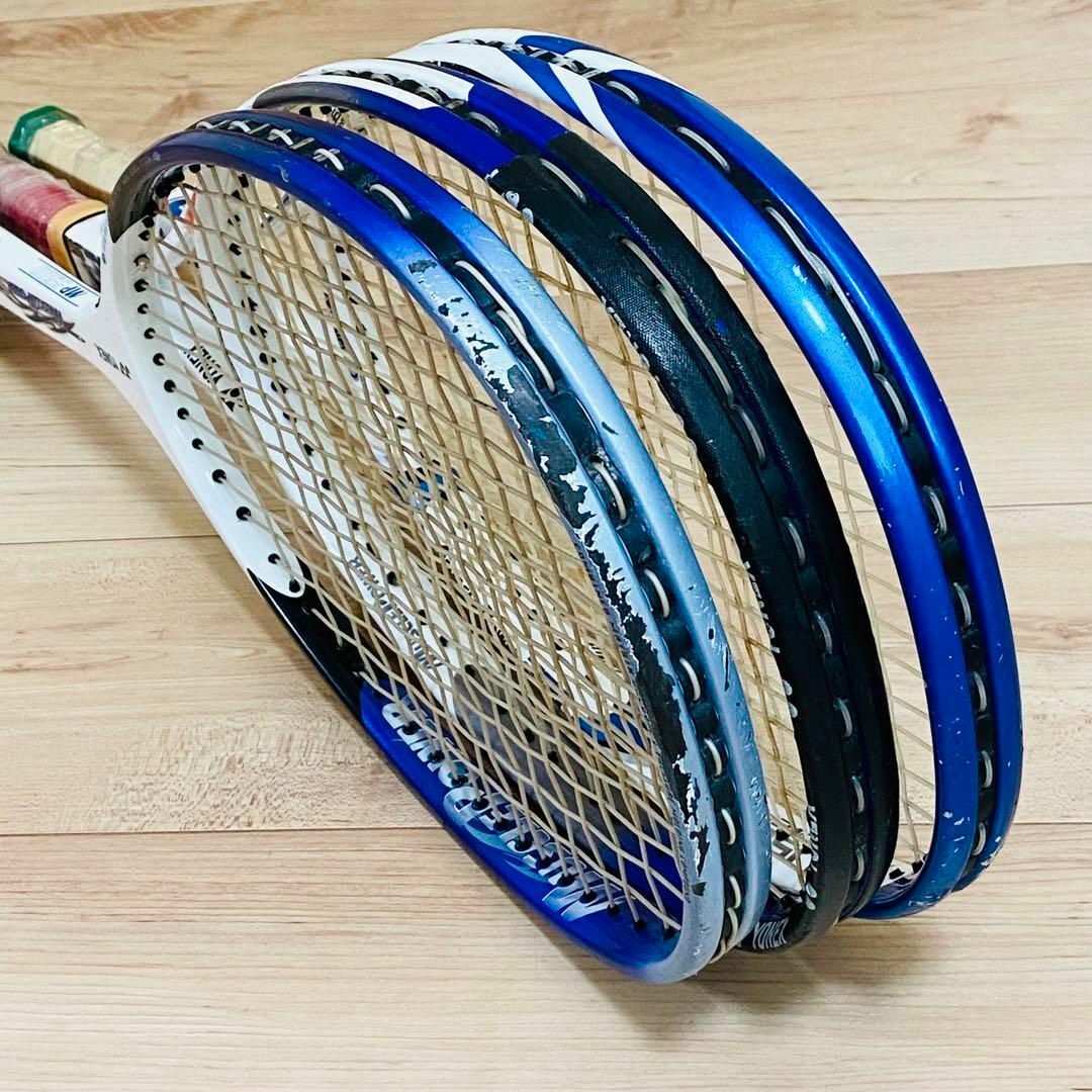 【匿名配送】ヨネックス 軟式テニスラケット マッスルパワー 3本セット