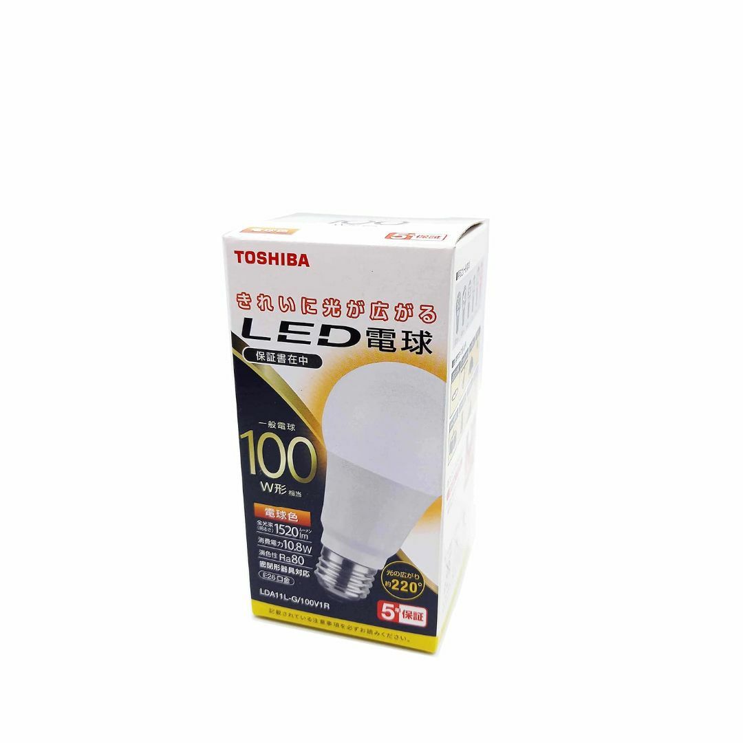 東芝TOSHIBA LED電球 100W相当 全方向 電球色 E26口金 1P