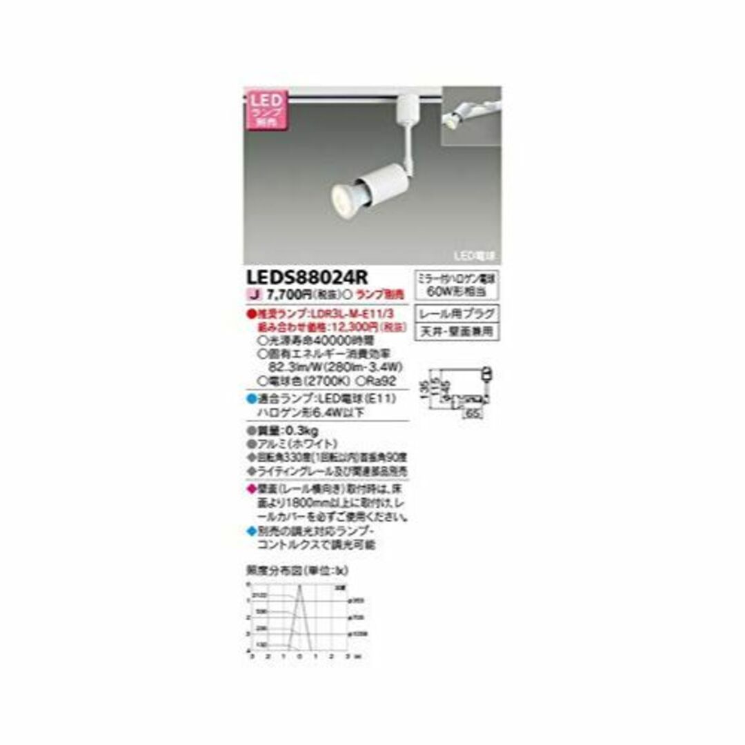東芝TOSHIBA LEDブラケット LEDランプ別売り LEDS88024R