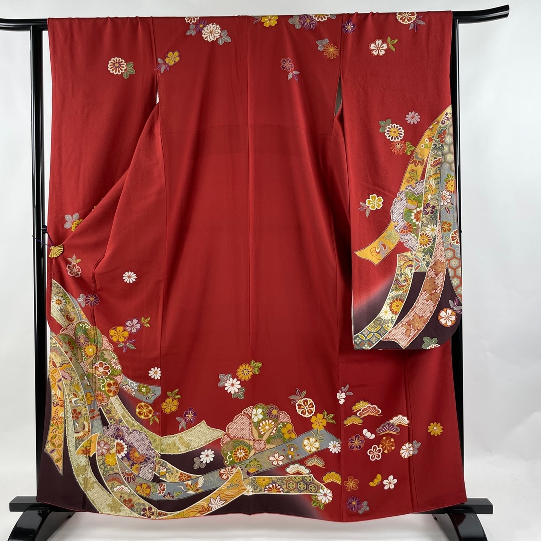 振袖 身丈155.5cm 裄丈64.5cm 正絹 美品 名品-