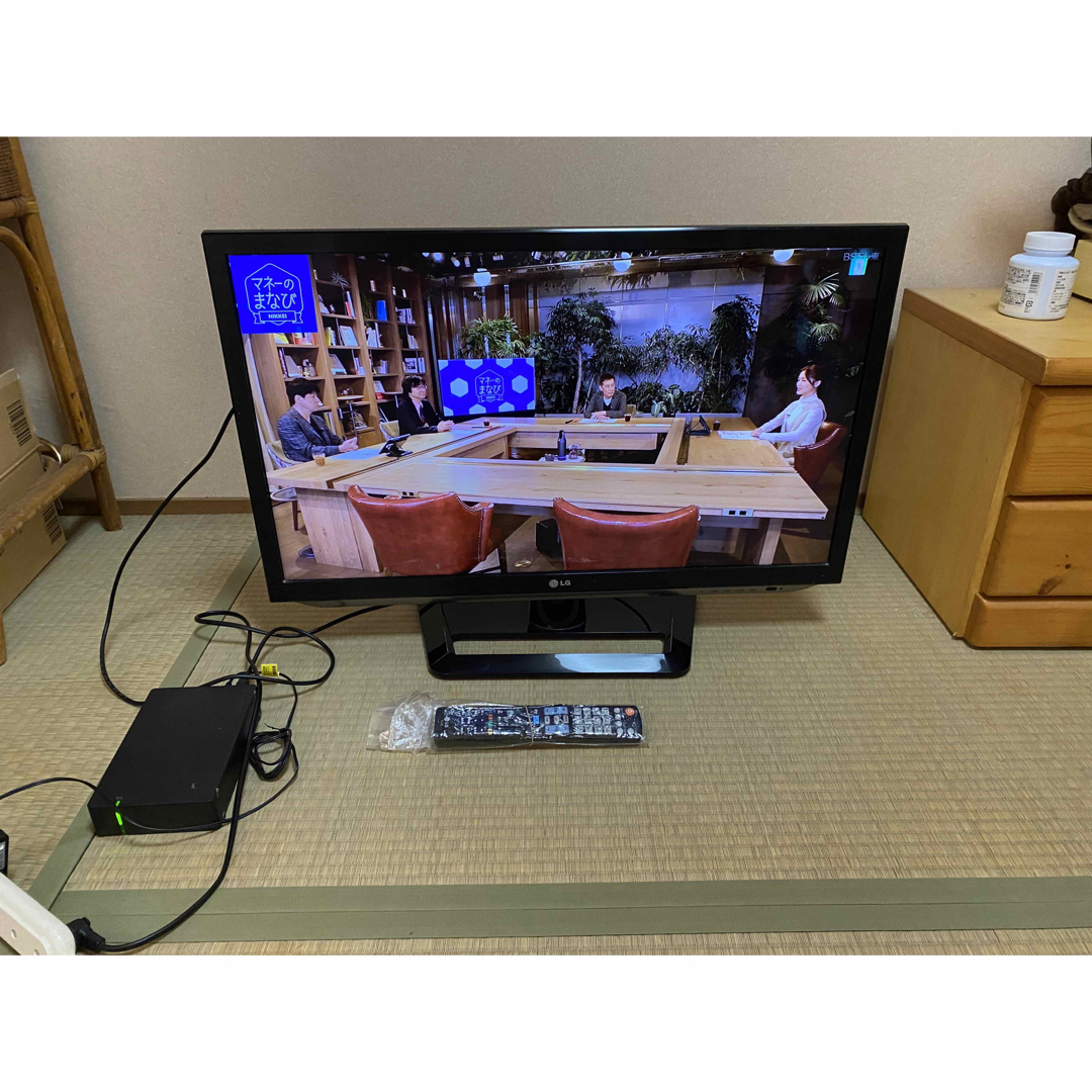 広島市引き取り限定】LG液晶テレビ32インチ+録画ハードディスクセット