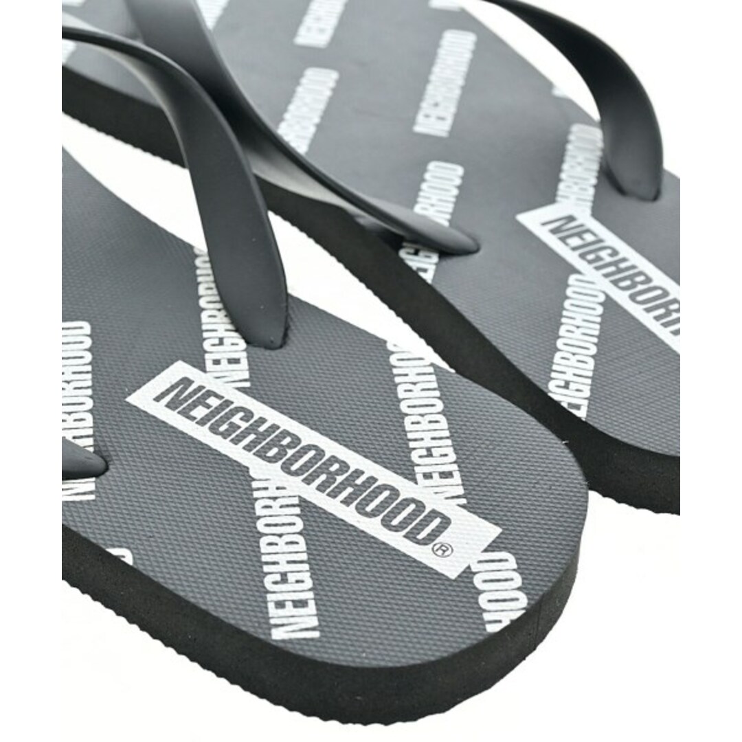 NEIGHBORHOOD(ネイバーフッド)のNEIGHBORHOOD サンダル L(28cm位) 黒x白(総柄) 【古着】【中古】 メンズの靴/シューズ(サンダル)の商品写真