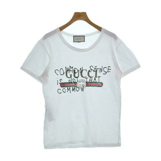 グッチ(Gucci)のGUCCI グッチ Tシャツ・カットソー S 白 【古着】【中古】(Tシャツ/カットソー(半袖/袖なし))