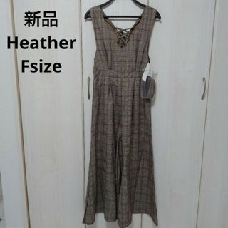 ヘザー(heather)の新品☆Heather オールインワンサロペット フリーサイズ(サロペット/オーバーオール)