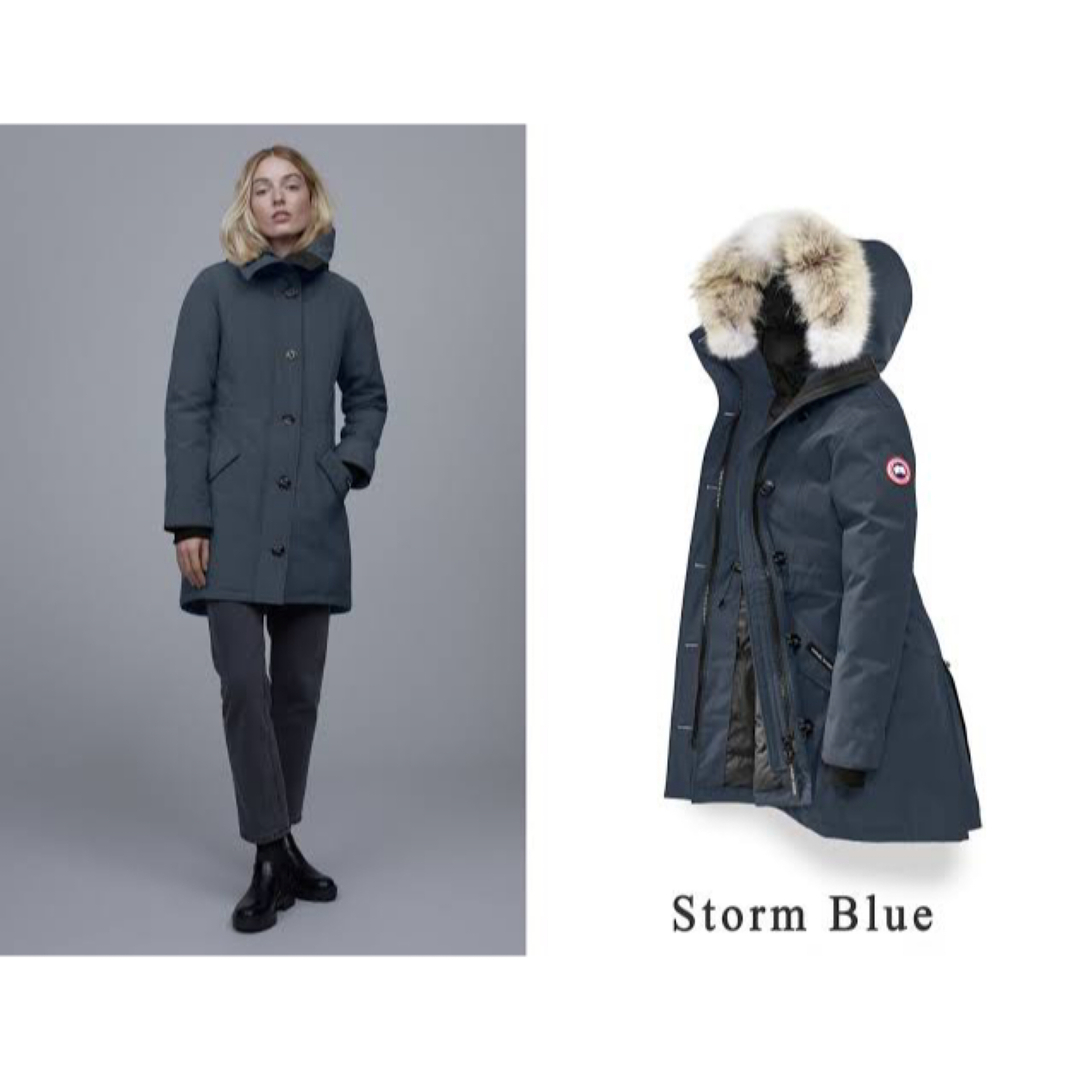 CANADA GOOSE(カナダグース)のcanada goose Rossclair parka storm blue レディースのジャケット/アウター(ダウンジャケット)の商品写真