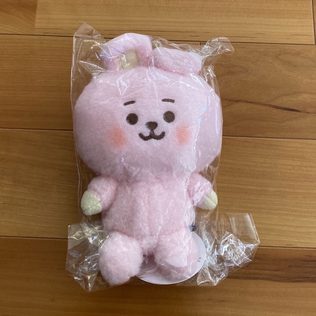 BT21(ビーティーイシビル)の新品　BT21 ぬいぐるみ　cooky ビーンドール　シュキ エンタメ/ホビーのタレントグッズ(アイドルグッズ)の商品写真