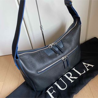 フルラFURLAイカロICAROメンズラインショルダーバッグ中古