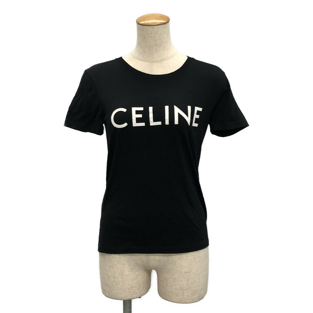 セリーヌ CELINE 半袖ロゴTシャツ レディース XS - Tシャツ(半袖/袖なし)